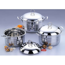 3er Set Edelstahl Saucepot